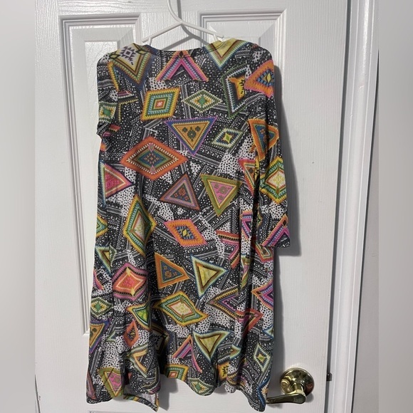 LuLaRoe Other - LuLaRoe Sariah size 4 girls multicolor long long sweater open front cardigan